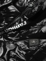 Čierna dámska prešívaná bunda (BR9776)