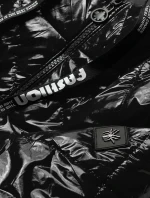 Čierna dámska prešívaná bunda (BR9776)