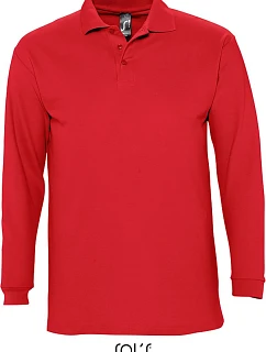 SOL'S Winter II Piqué polo s dlouhým rukávem model 22525773 red
