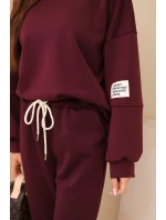 Súprava mikina + nohavice butter dark burgundy Súprava mikina + nohavice butter dark burgundy