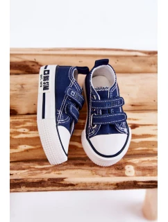 Dětské látkové tenisky se suchým zipem BIG STAR model 21594920 Námořnická modrá - Big Star Shoes