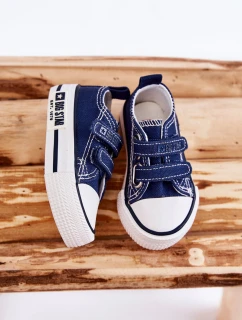 Dětské látkové tenisky se suchým zipem BIG STAR model 21594920 Námořnická modrá - Big Star Shoes