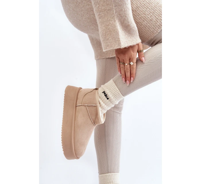 Dámské Sněhule Na Podrážce Beige model 21645981 - Boto