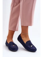 Damskie Zamszowe Klasyczne Mokasyny Granatowe Ontala Damskie Zamszowe Klasyczne Mokasyny Granatowe Ontala