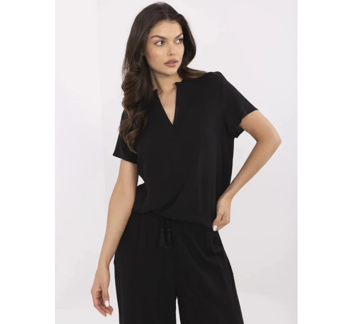 Blúzka D73761M11173A čierna