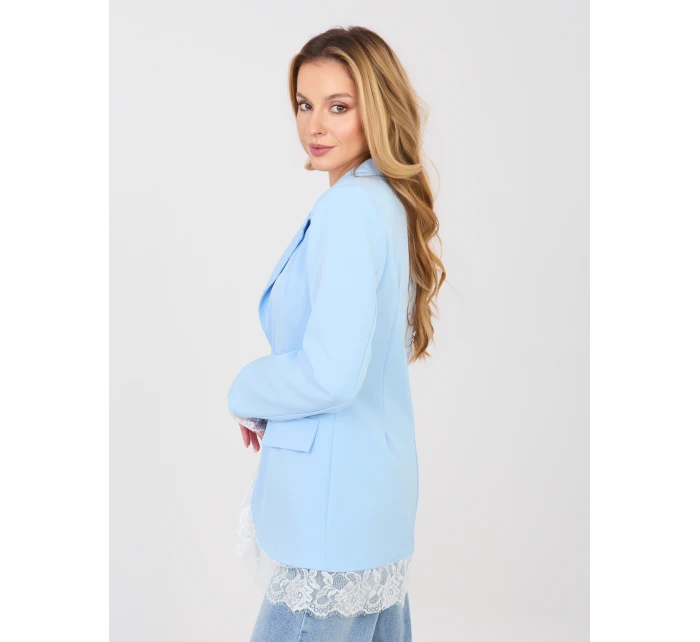 Marynarka IT MA model 22013786 jasny niebieski - FPrice Marynarka IT MA model 22013786 jasny niebieski - FPrice