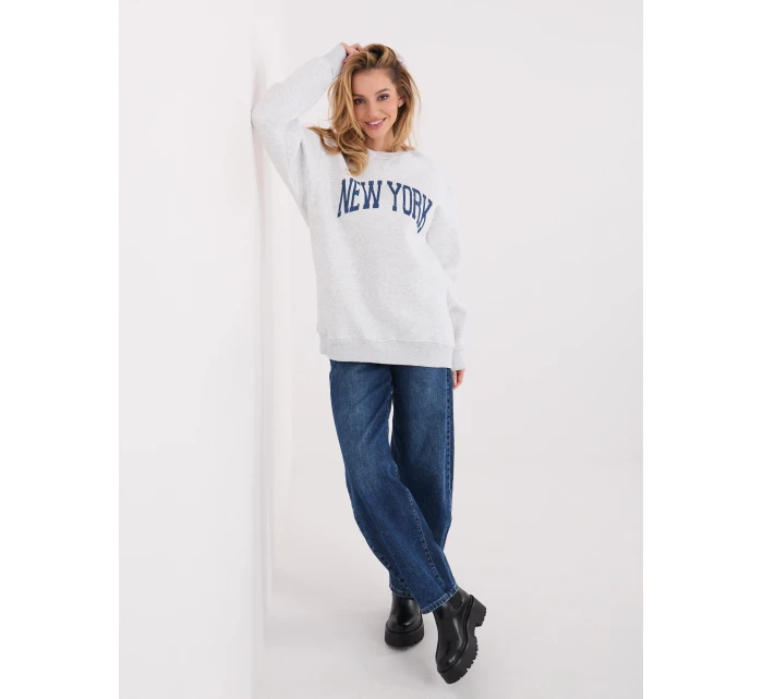 Bluza BL jasny szary model 21801862 - FPrice Bluza BL jasny szary model 21801862 - FPrice