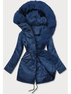 PARKA DAMSKA Z FUTERKIEM GRANATOWA model 21244429 - J.STYLE