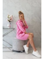 Šaty s kapucí ve světle růžové barvě Šaty s kapucí ve světle růžové barvě