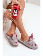 Vánoční Pantofle S Tmavě Béžové model 21680779 - Boto Vánoční Pantofle S Tmavě Béžové model 21680779 - Boto