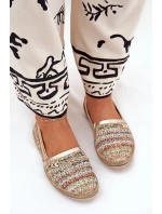 Elegantní Kožené Espadrilky S Pletením Multikolor model 21684984 - Zazoo