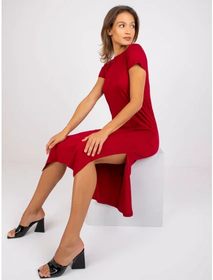 Šaty RV SK 7671.08 tmavo červená Šaty RV SK 7671.08 tmavo červená