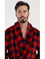 Pánsky župan so šálovým golierom Kocka