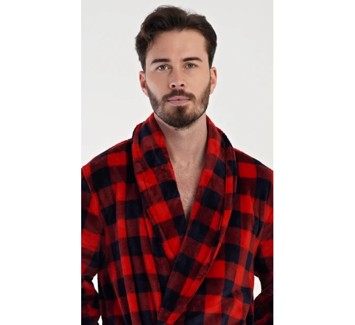 Pánsky župan so šálovým golierom Kocka