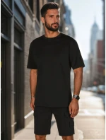 Pánsky čierny set FashionStreet AX0807 Pánsky čierny set FashionStreet AX0807