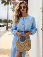 komplet damski bawełniany ze niebieski model 22198763 - FashionStreet