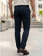 Pánske nohavice chinos navy blue FashionStreet UX4497 Pánske nohavice chinos navy blue FashionStreet UX4497