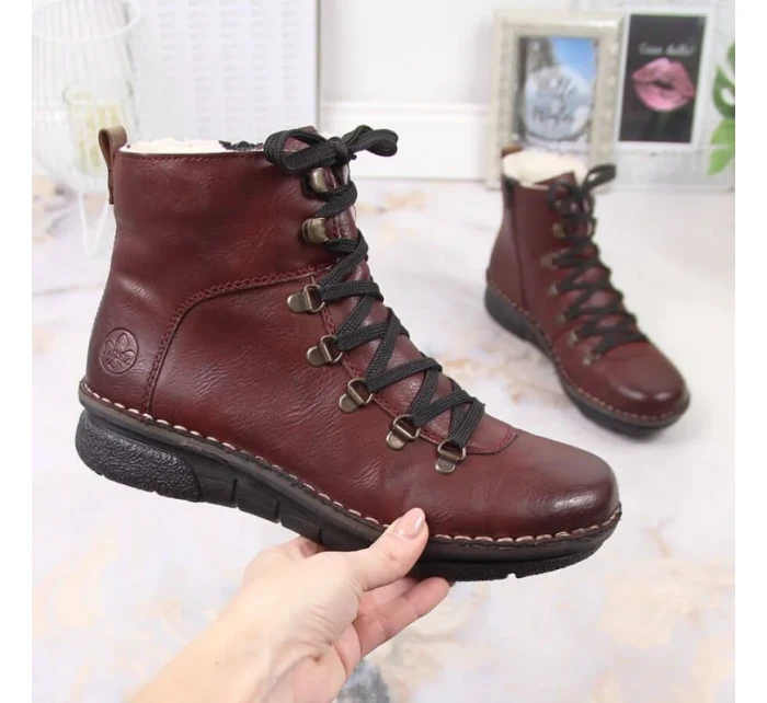 Pohodlné zateplené topánky Rieker W RKR559 Pohodlné zateplené topánky Rieker W RKR559