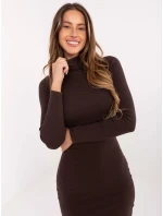 RV SK šaty R5133.07P tmavohnedé RV SK šaty R5133.07P tmavohnedé