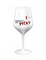 SPOLUPIČKY – biela nerozbitná pohár na víno 470 ml