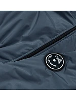 Dámska oversize parka modrá (B8080-72)