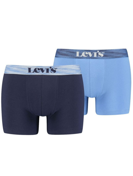 Pánské boxerky 2Pack model 16209109 modrá Levi's - Levis
