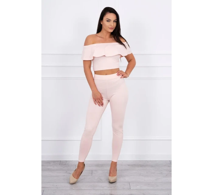 Frill set púder ružový