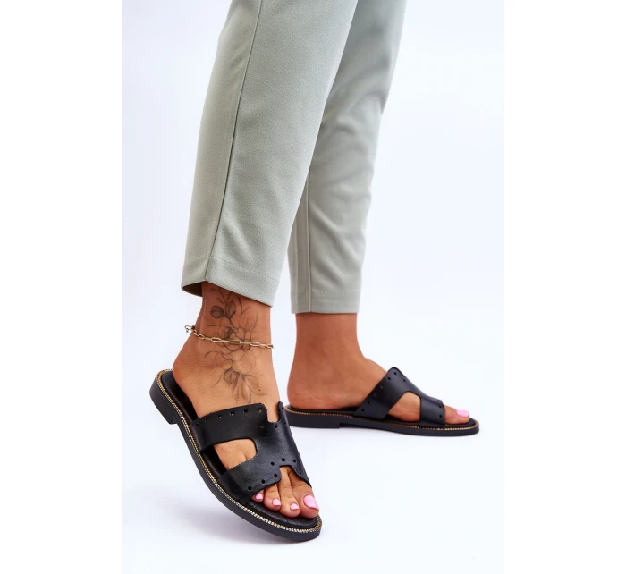 Dámské Žabky S Ozdobnými Černé model 21617419 - Zazoo Dámské Žabky S Ozdobnými Černé model 21617419 - Zazoo