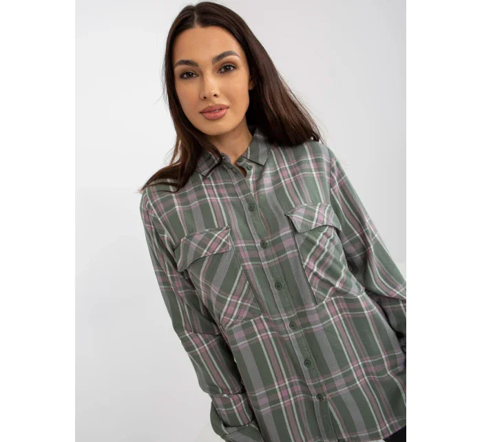 Halenka model 17790419 khaki barva - FPrice Halenka model 17790419 khaki barva - FPrice