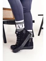 Dámské vysoké tenisky Big Star - černé Dámské vysoké tenisky Big Star - černé