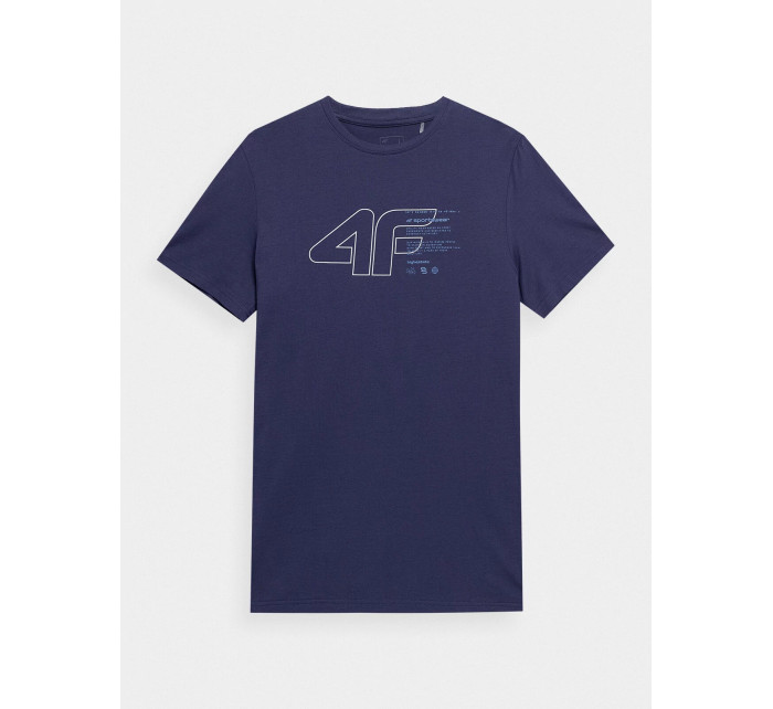Pánske tričko 4FSS23TTSHM303-31S tmavo modré - 4F L