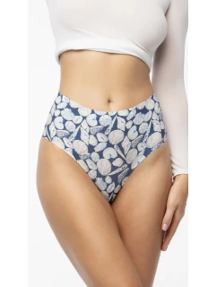 Nohavičky Shells Simple Brasil Maxi Blue and White - Julimex