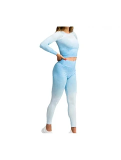 GymHero Ombre Rushguard s dlhým rukávom LONG-BABYBLUE Modrá M