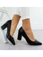 Dámske čierne lodičky Sergio Leone na ihlovom podpätku PB414 Dámske čierne lodičky Sergio Leone na ihlovom podpätku PB414