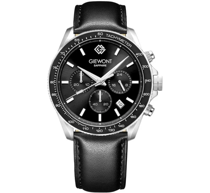 Pánske hodinky Giewont Chronograph Sapphire Black GW3520-A4 Pánske hodinky Giewont Chronograph Sapphire Black GW3520-A4