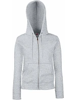 Premium LadyFit Hooded Jacket Dámská mikina s kapucí model 22455396 heather grey - Fruit of the Loom Premium LadyFit Hooded Jacket Dámská mikina s kapucí model 22455396 heather grey - Fruit of the Loom