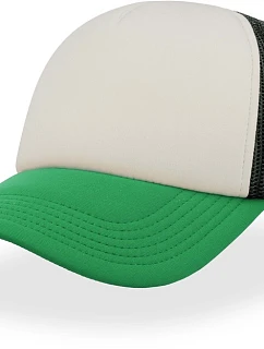Atlantis Headwear Rapper 5-panelová sieťovaná čiapka 33.2070 biela/zelená