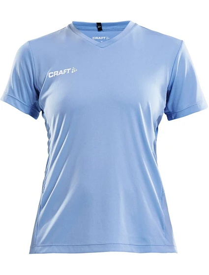 Craft Teamwear Squad Go Jersey Solid W Dámske športové tričko s výstrihom do V 82.5566 mff blue Craft Teamwear Squad Go Jersey Solid W Dámske športové tričko s výstrihom do V 82.5566 mff blue
