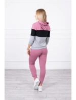 Farebná pruhovaná sada tmavo ružová + čierna