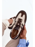 Kožené dámské tenisky na platformě model 21713104 - Zazoo