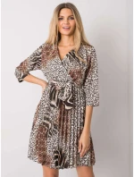 Šaty DHJ SK 11092A 2.01P čierna a béžová Šaty DHJ SK 11092A 2.01P čierna a béžová