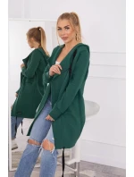 Zateplená bunda s kapucí model 20993383 tmavě zelená - Kesi