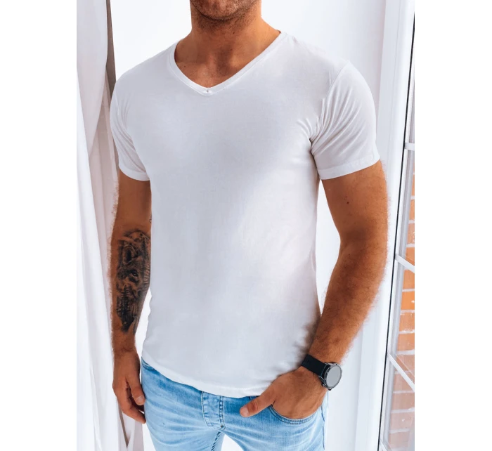 Pánské základní tričko v barvě ecru Dstreet model 21968784 - FashionStreet