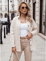 Dámská džínová bunda light beige Dstreet model 21976650 - FashionStreet Dámská džínová bunda light beige Dstreet model 21976650 - FashionStreet