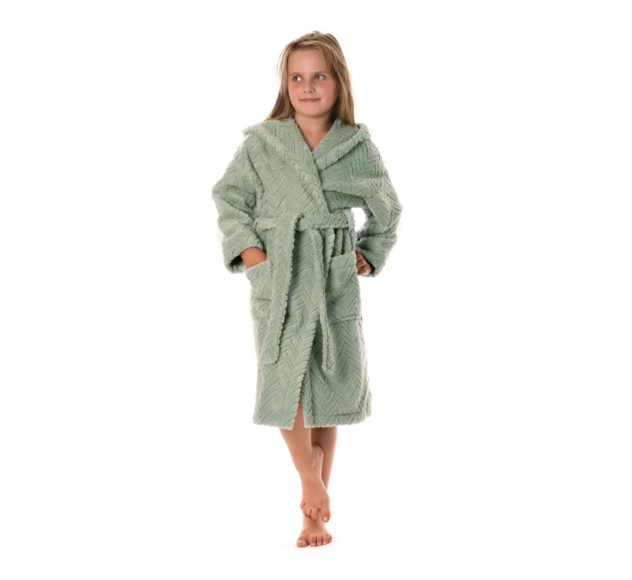 detský župan Athena s kapucňou 9116 Baby Olive