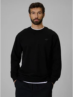 Pánská mikina z fleece s střihem bez kapuce model 22390593 - 4F
