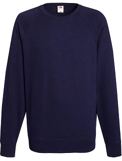 Fruit of the Loom Lightweight Raglan Sweat Pánska raglánová mikina 16.2138 tmavomodrá