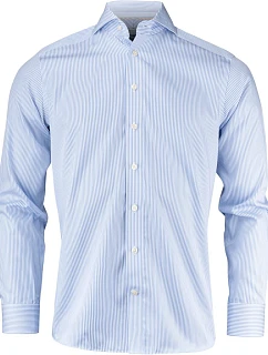 J.Harvest & Frost YB 50 Slim Men Keprová košeľa s dlhým rukávom 63.5002 sky blue stripe
