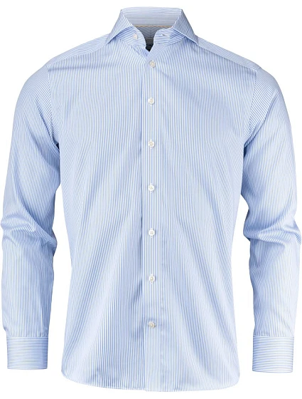 J.Harvest & Frost YB 50 Slim Men Keprová košeľa s dlhým rukávom 63.5002 sky blue stripe J.Harvest & Frost YB 50 Slim Men Keprová košeľa s dlhým rukávom 63.5002 sky blue stripe