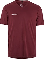 Craft Teamwear Squad Go Jersey Solid M Pánske športové tričko s výstrihom do V 82.5560 bordová